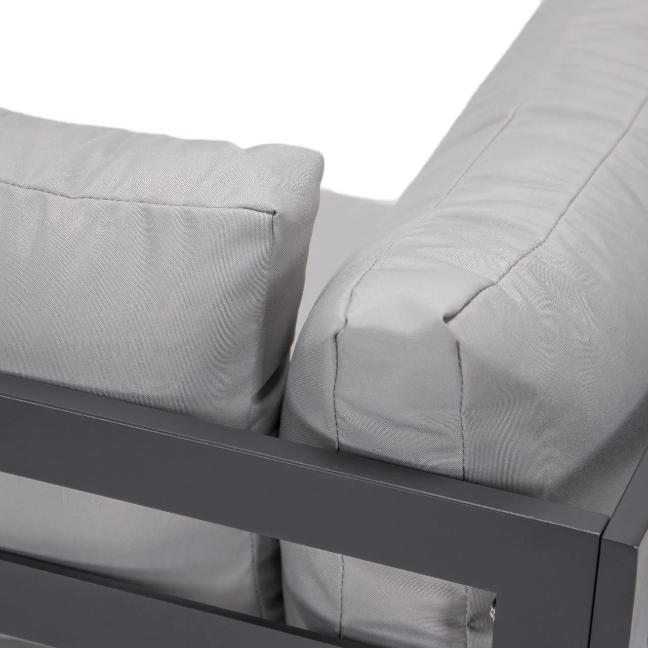 FiveOaks Dover Patio Collections Corner Sofa in Light Gray - Image 5