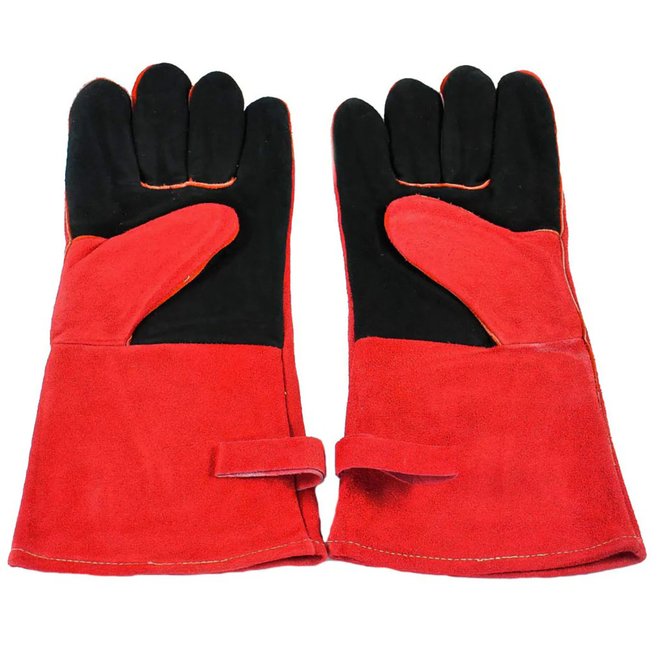 Red FlameX Deluxe Fireplace Gloves - Pair - Image 5