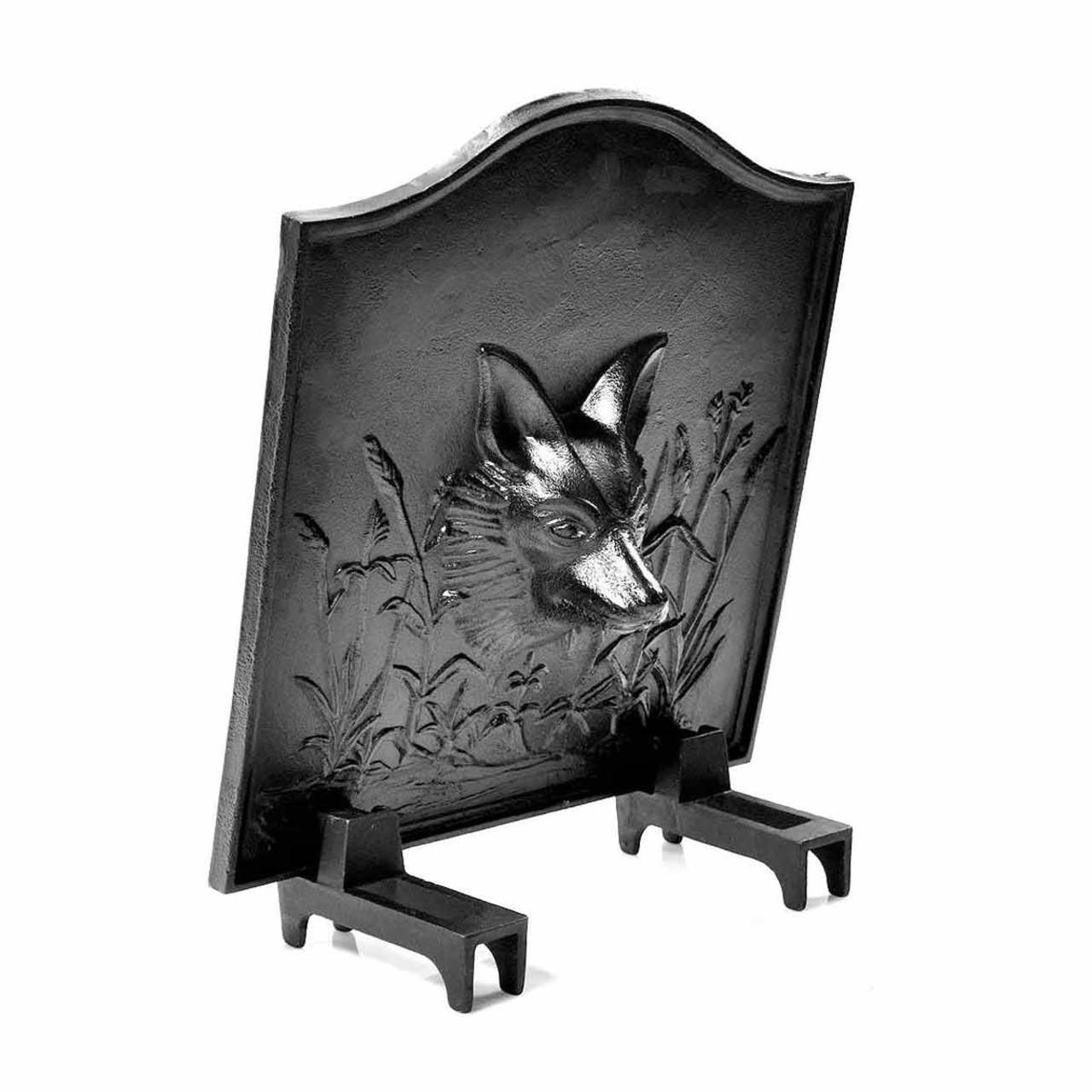 Fox Cast Iron Fireback - 25" H x 23" W - Image 3