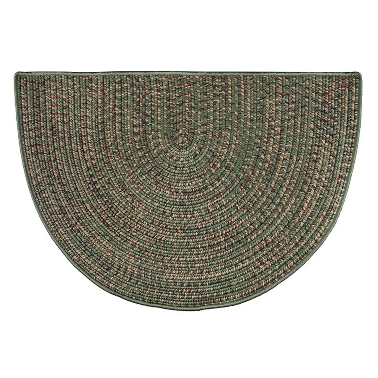 Goods of the Woods 4' Half Round Rug, Braided 48" x 27" - Image 3