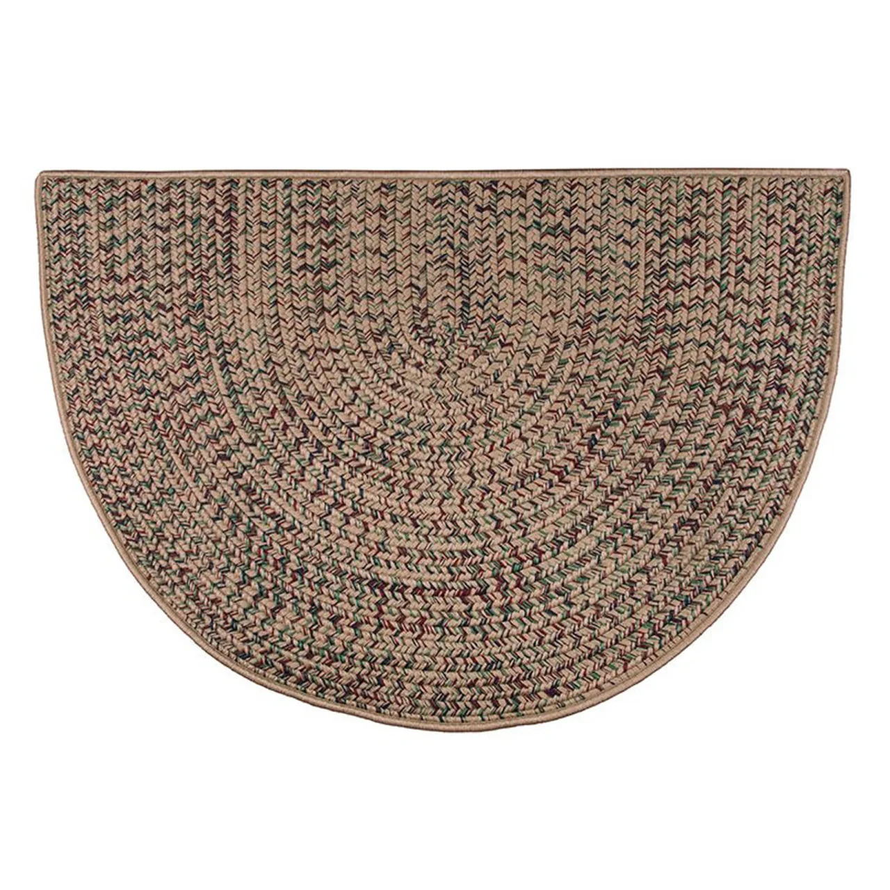 Goods of the Woods 4' Half Round Rug, Braided 48" x 27" - Image 4