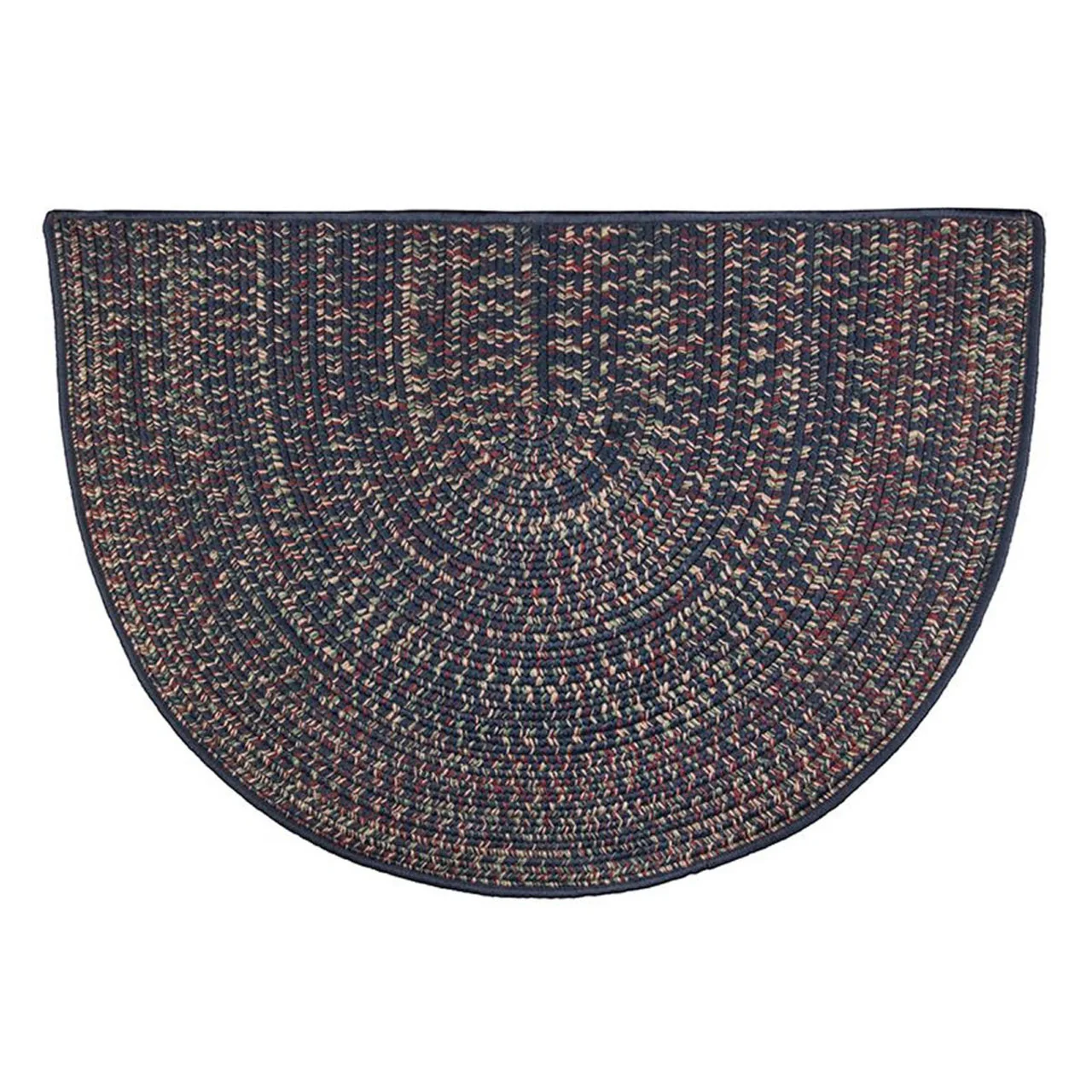 Goods of the Woods 4' Half Round Rug, Braided 48" x 27" - Image 5