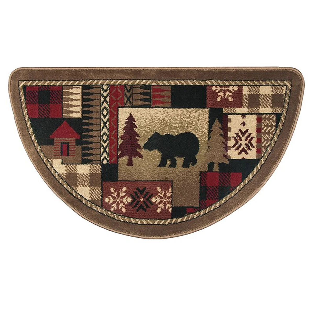 Goods of the Woods 42" x 25" Half Round Hearth Rugs - Image 2