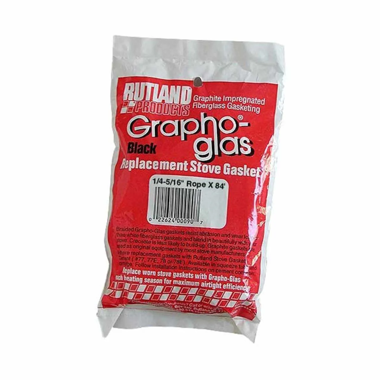 Grapho-Glas Replacement Stove Gasket, 1/4" to 5/16" x 7'