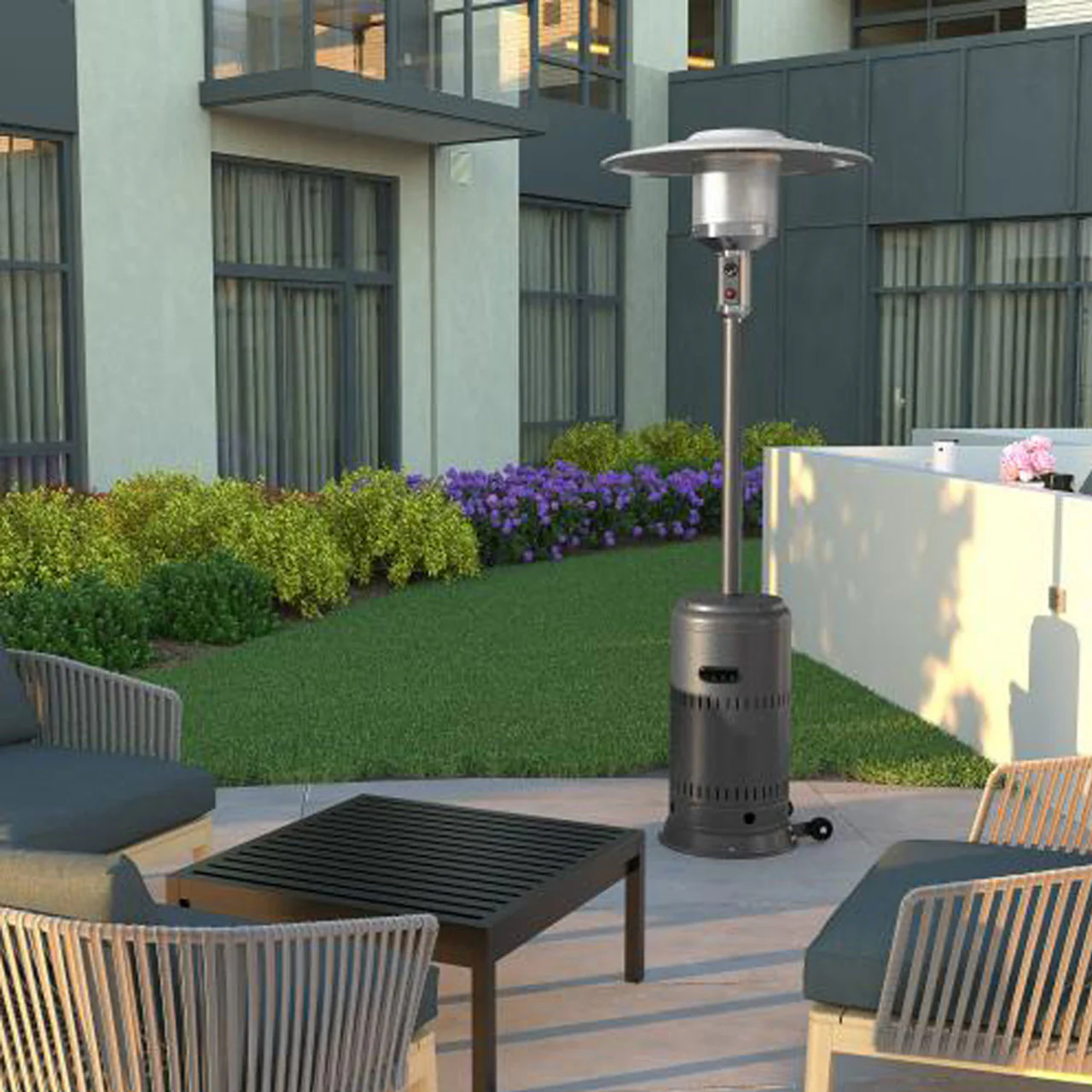 Hammered Platinum Performance Series Gas Patio Heater- 46,000 BTU - Image 3