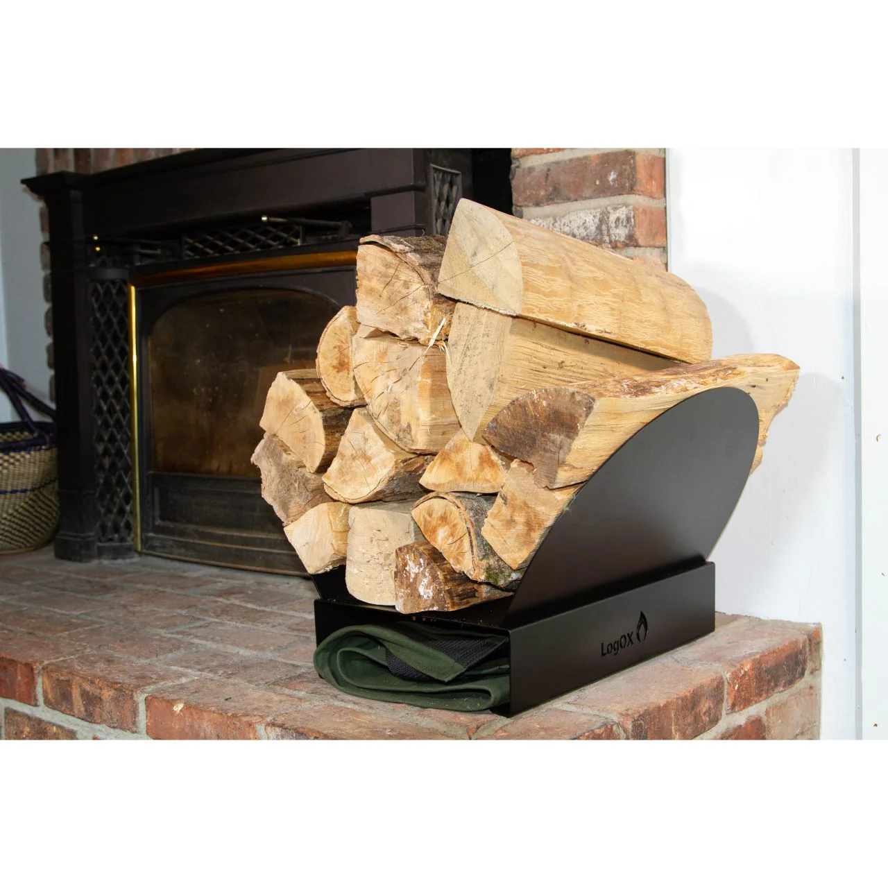 LogOx Black Hearth Bin Firewood Rack - Image 14