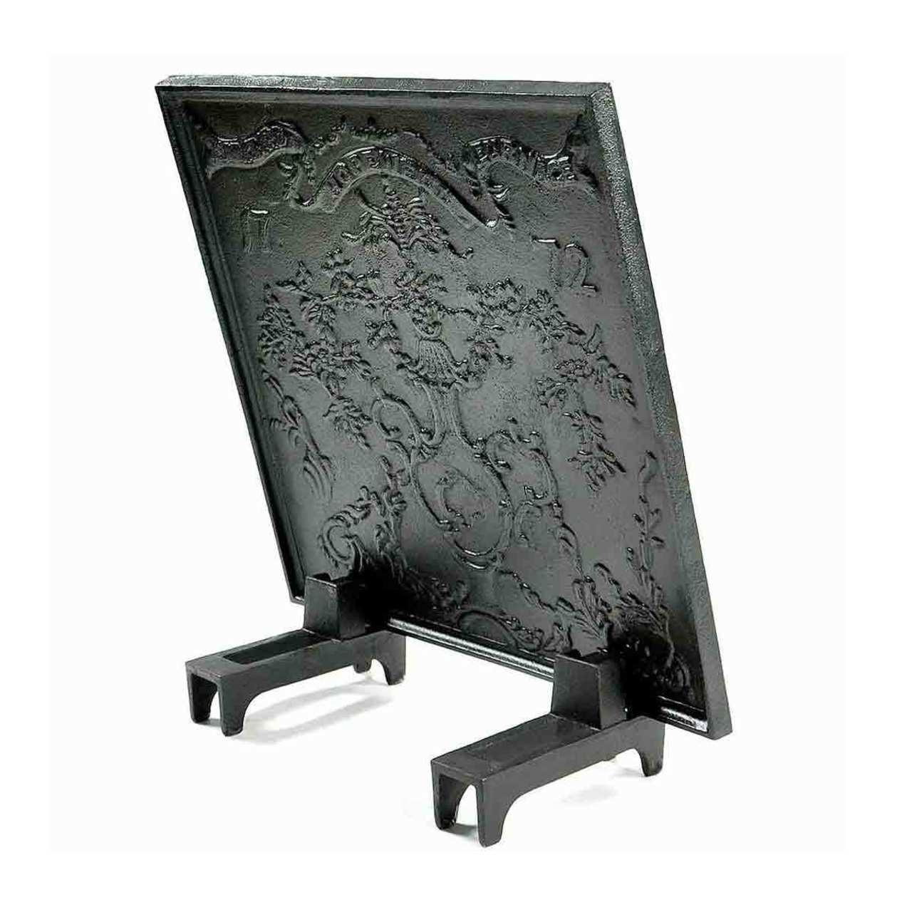 Hopewell Cast Iron Fireback - 23" H x 23" W - Image 3
