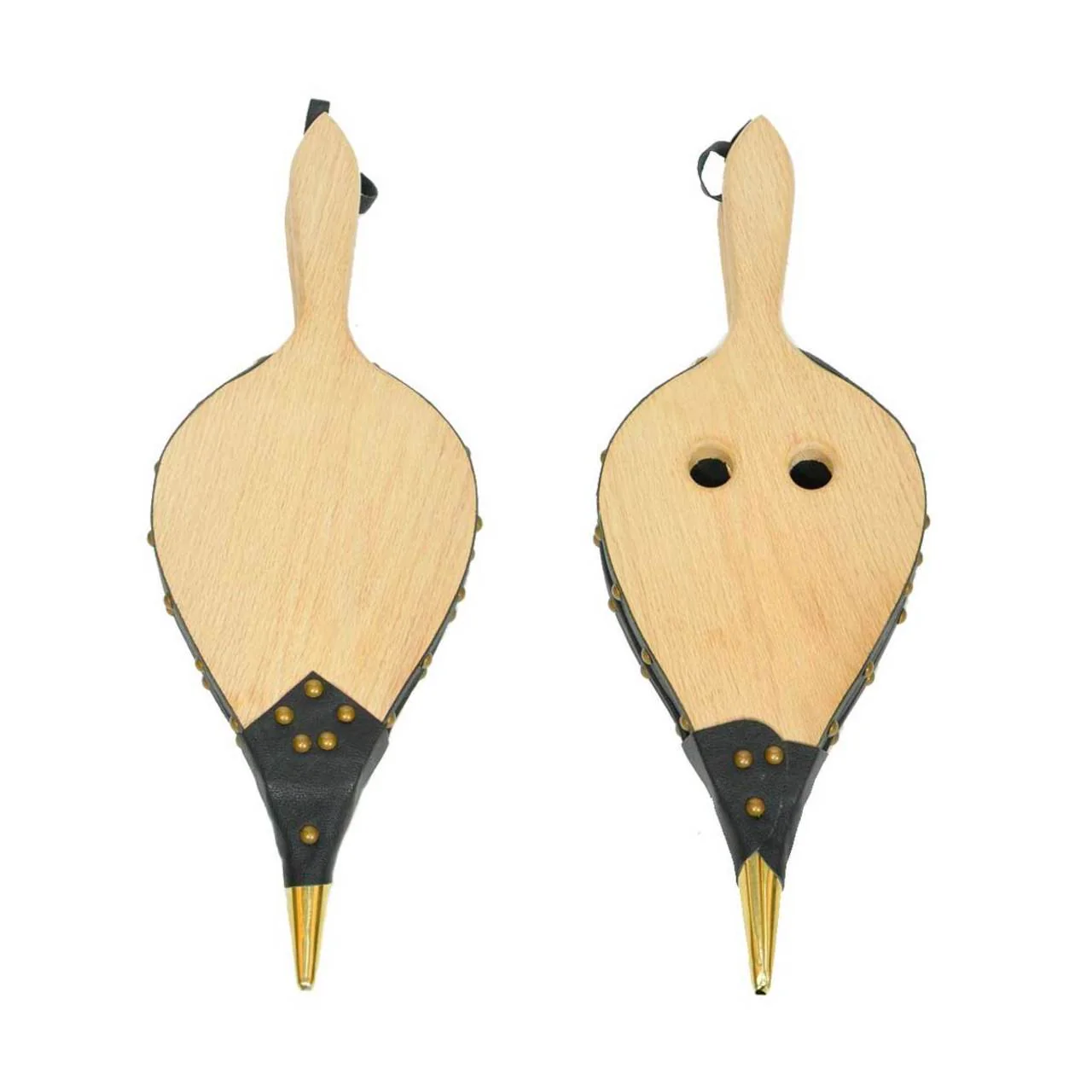 Johnny Beard Large Twin Valve Natural Oak Bellows - Image 3