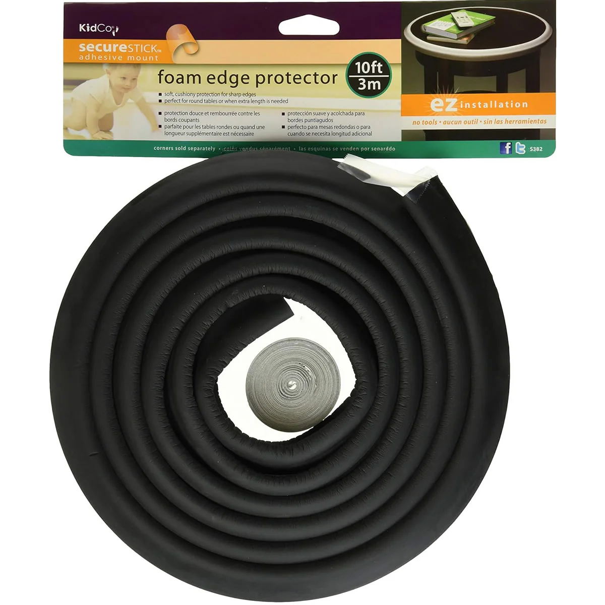 KidCo Foam Edge Protectors (Black) - Image 4