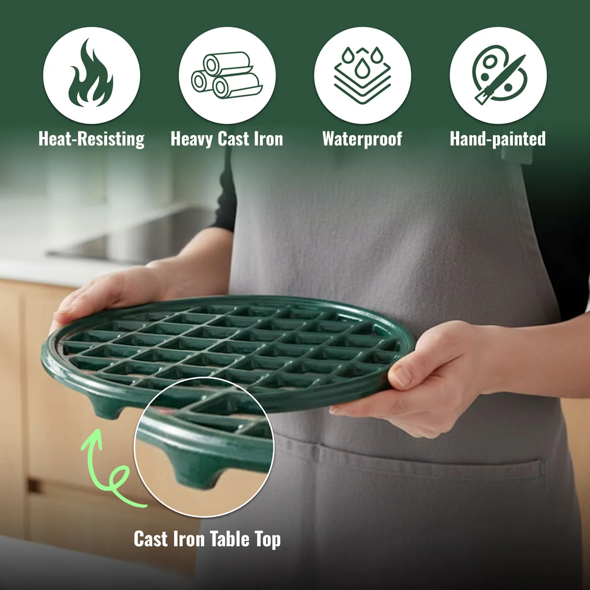 Lattice Trivet Forest Green - Image 3