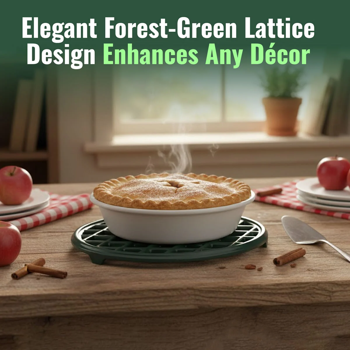 Lattice Trivet Forest Green - Image 4