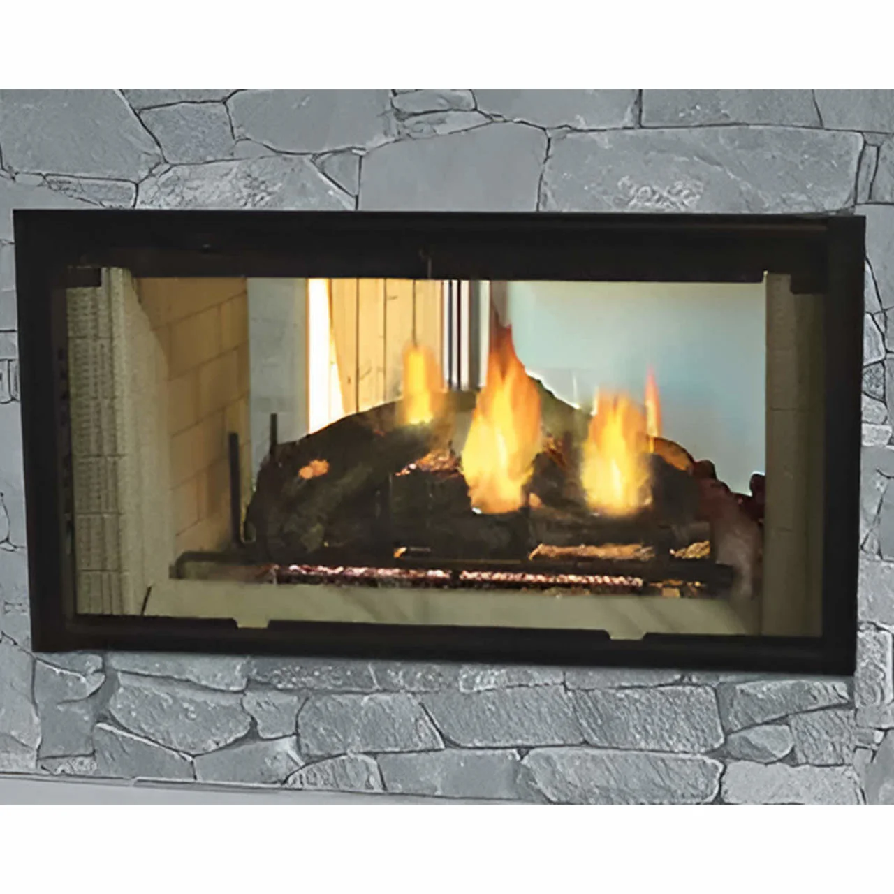 Majestic 42" Designer See-Thru Radiant Wood Burning Fireplace - DSR42 - Image 2