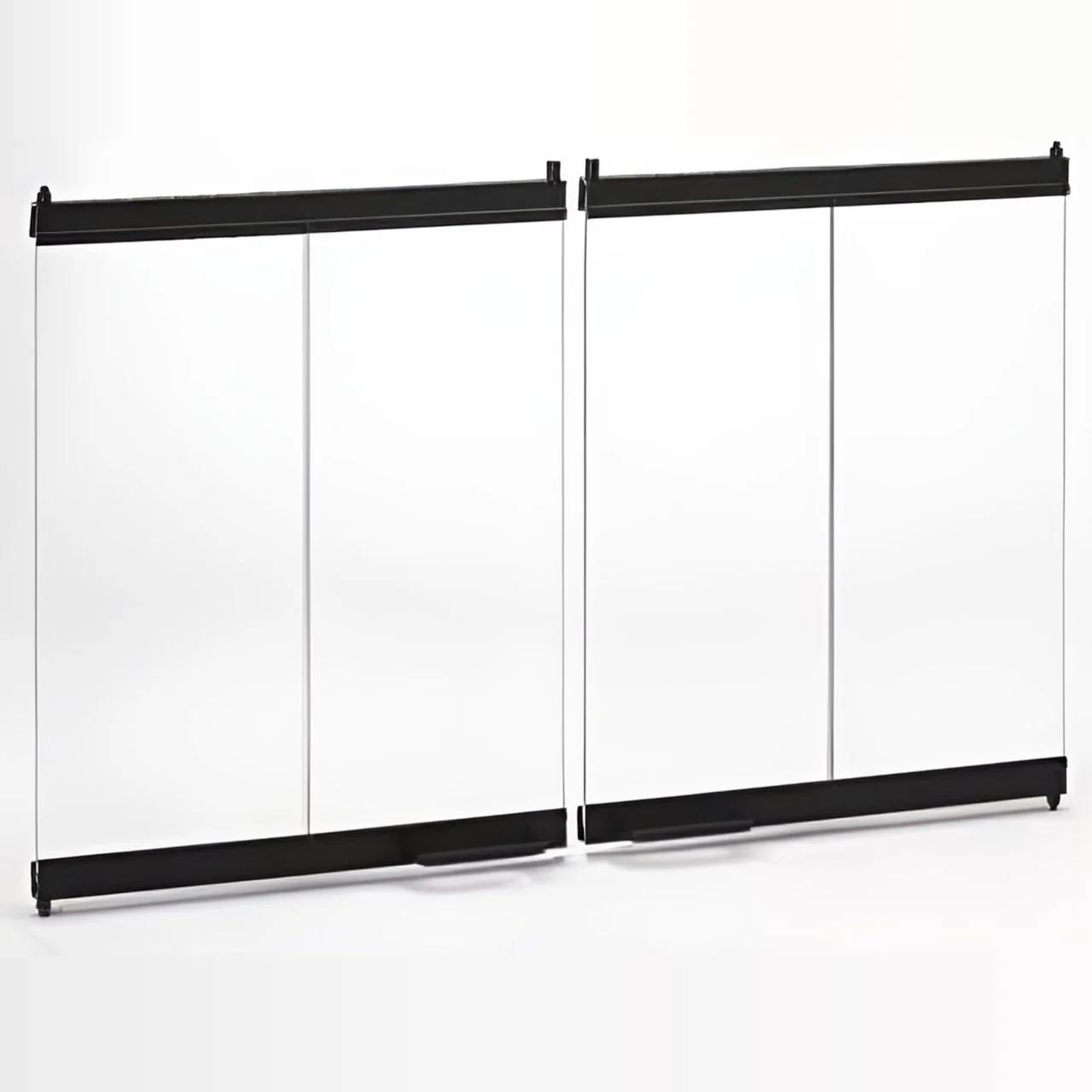 Majestic Original Bi-Fold Glass Doors With Black Trim - DM1036