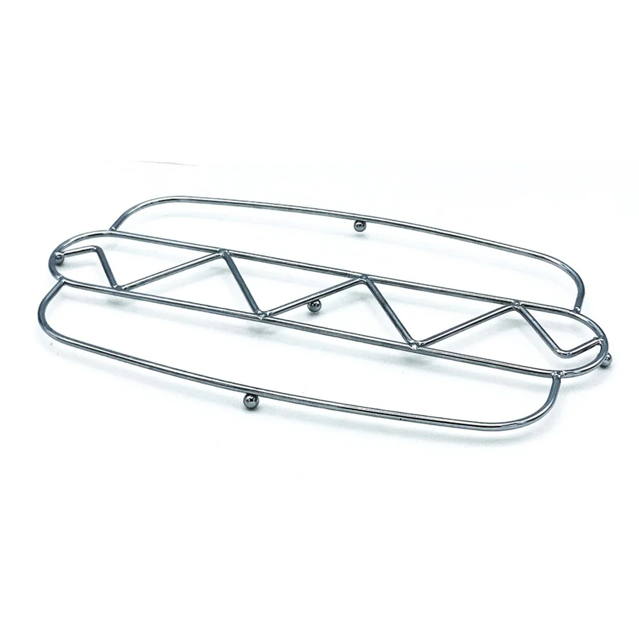 Chrome Metal " Hotdog " Trivet