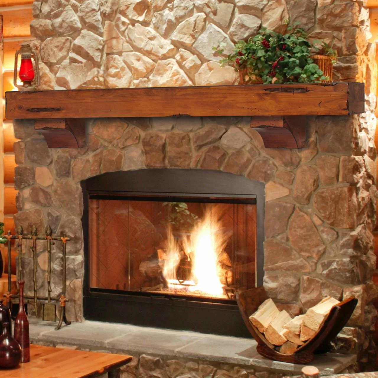 72" Shenandoah Unfinished Fireplace Shelf by Pearl Mantels - Image 4