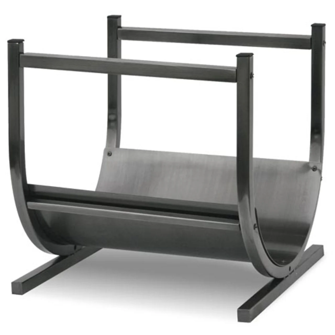 Pewter Finish Log Holder