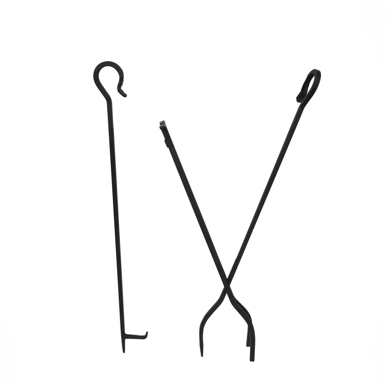 Pilgrim 5 Piece Forged Hearth Fireplace Tools - Matte Black - Image 10