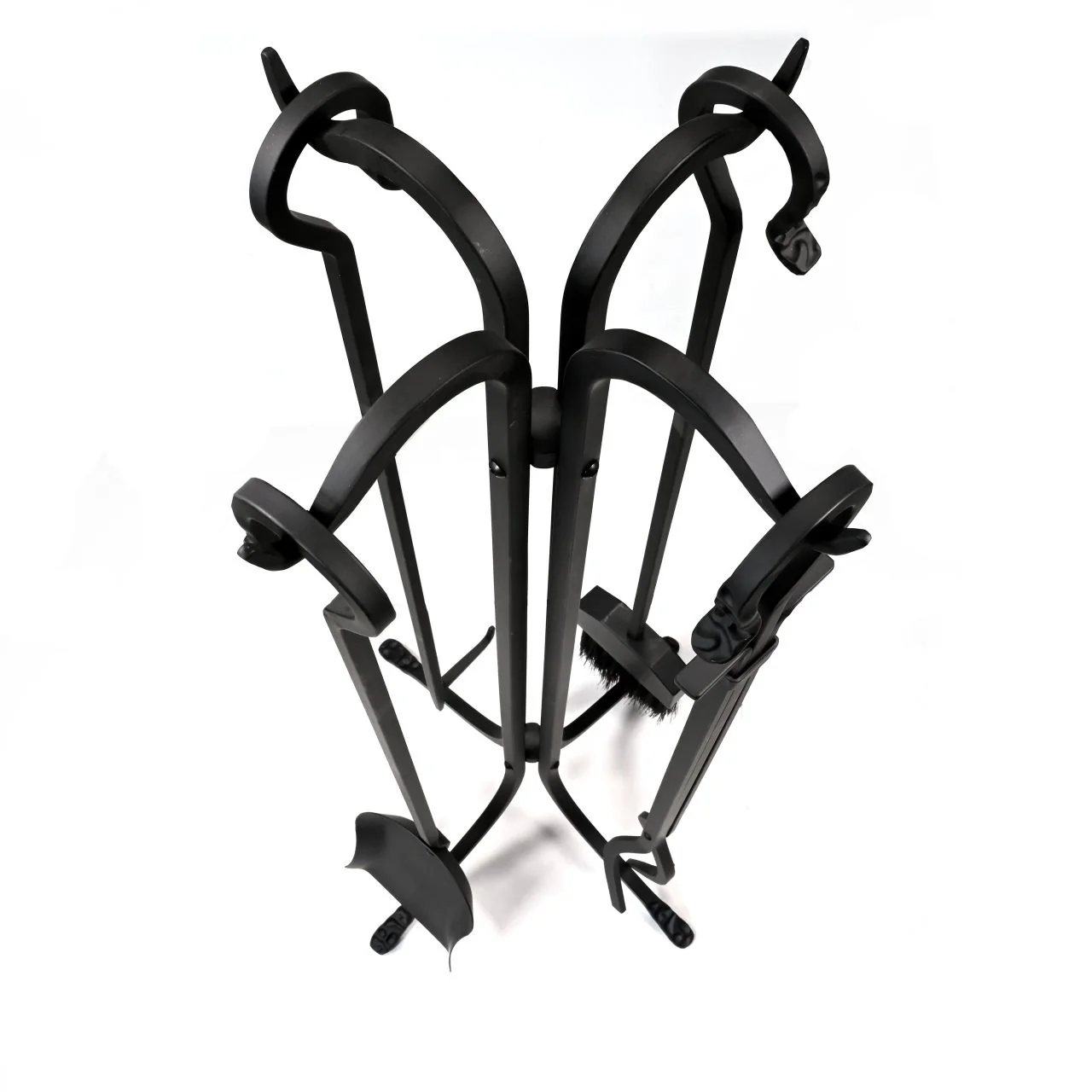Pilgrim 5 Piece Forged Hearth Fireplace Tools - Matte Black - Image 8