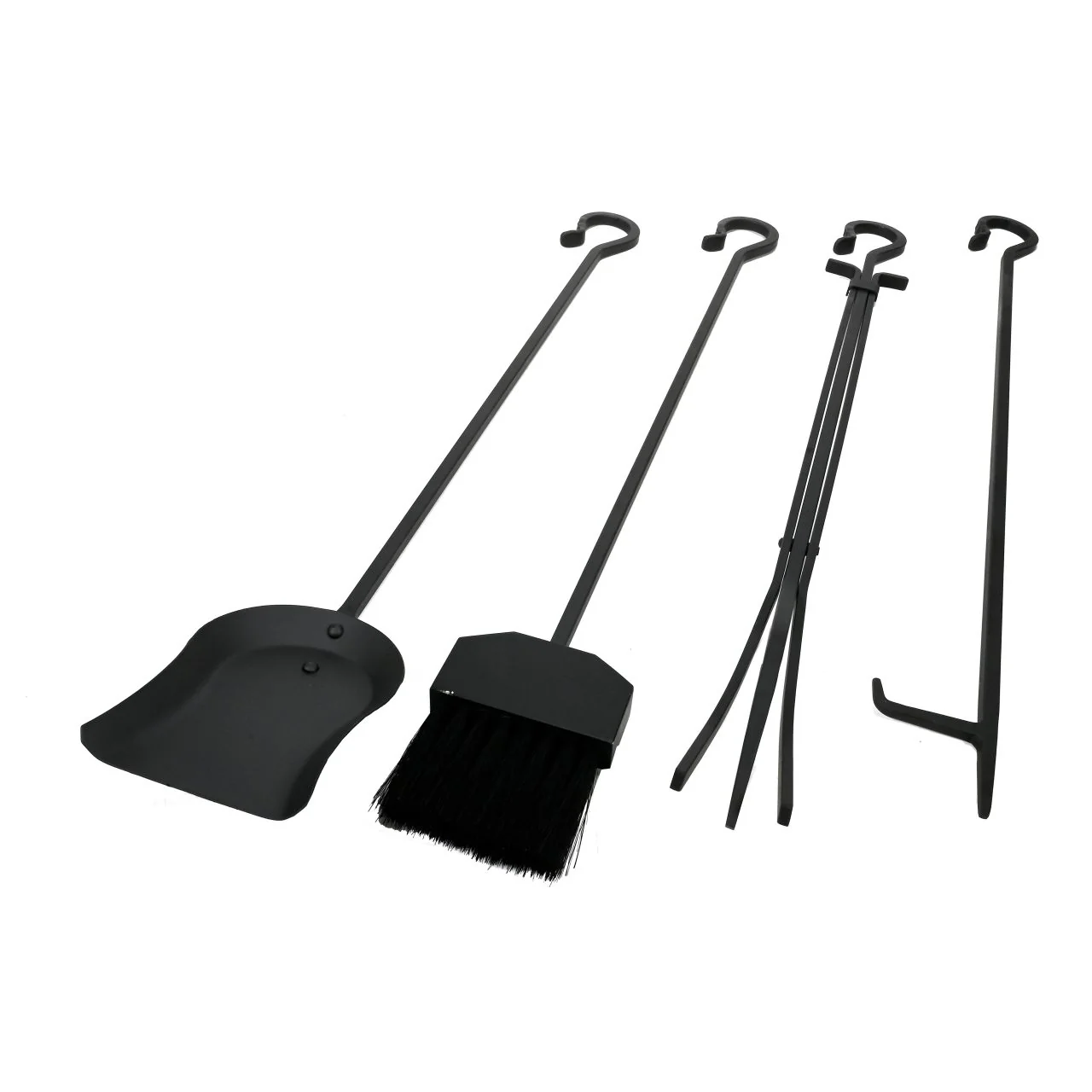 Pilgrim 5 Piece Forged Hearth Fireplace Tools - Matte Black - Image 9