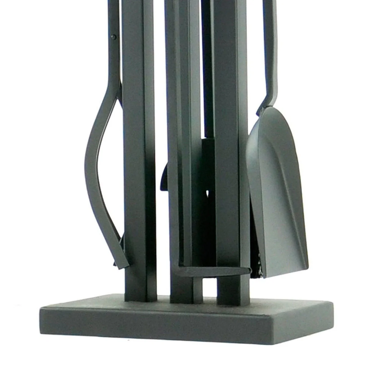 Pilgrim 5 Piece Matte Black Contemporary Tool Set - Brushed Steel Handles - Image 4