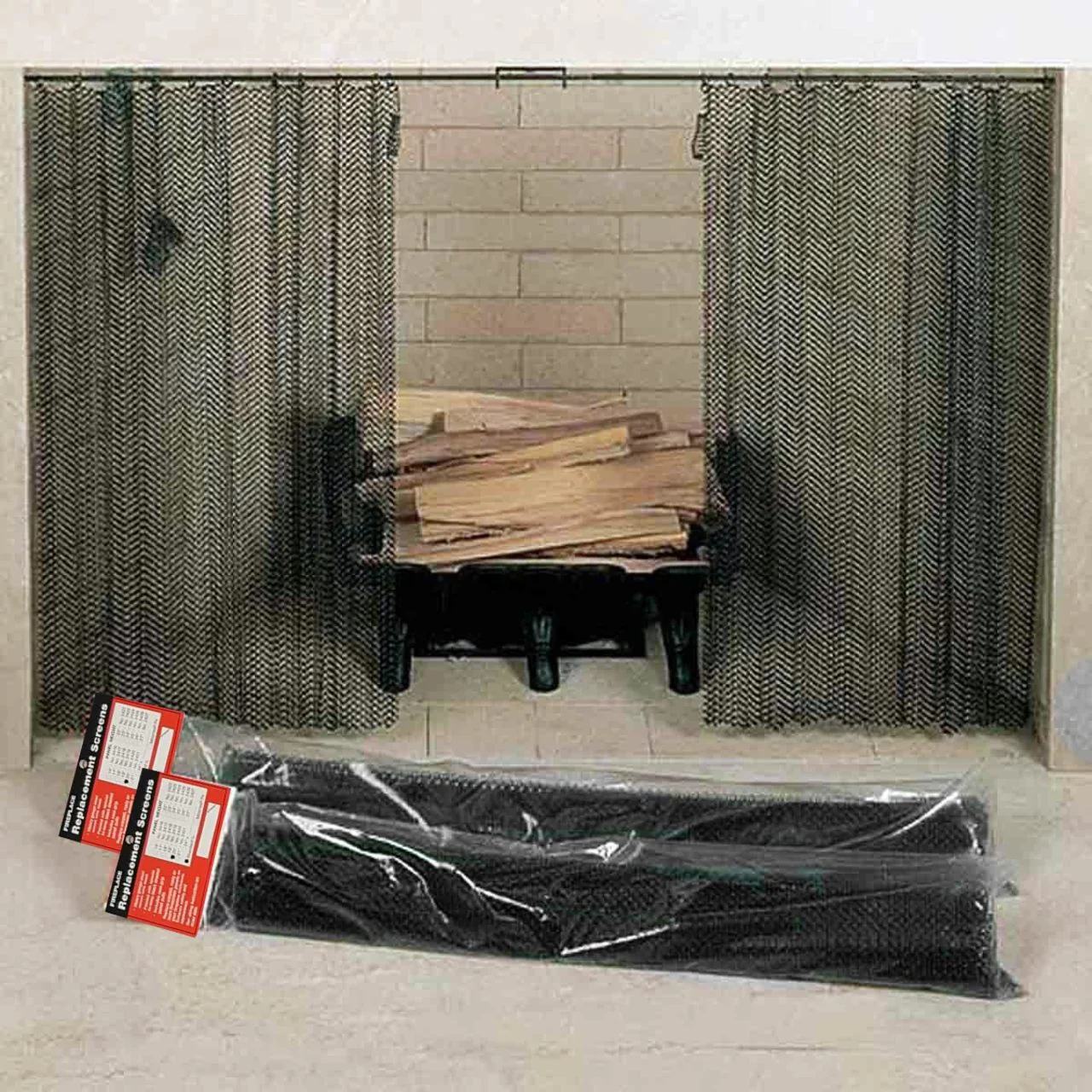 Replacement Screen Panels Black 34" High x 48" Wide