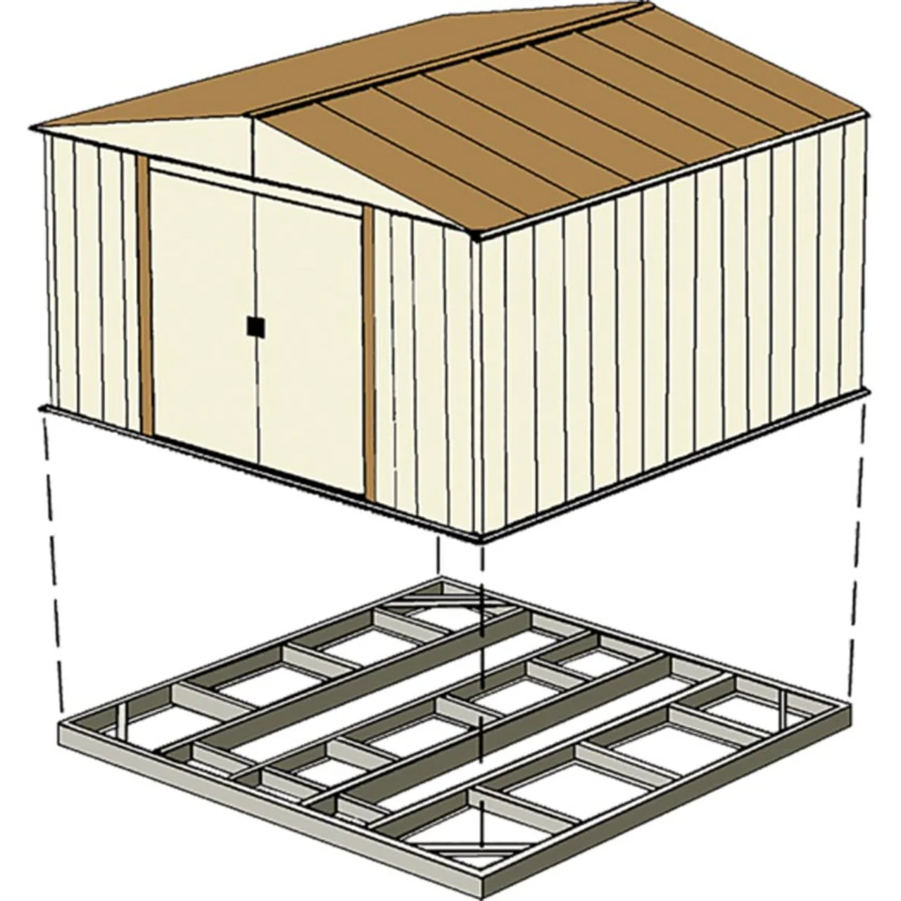 Shed Base Kit: 5' x 4' - Steel - Image 3