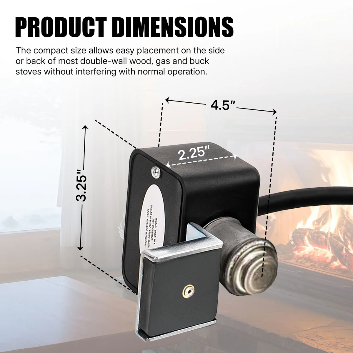 SS-1 Stovestat Wood Stove Blower Thermostat - Image 4