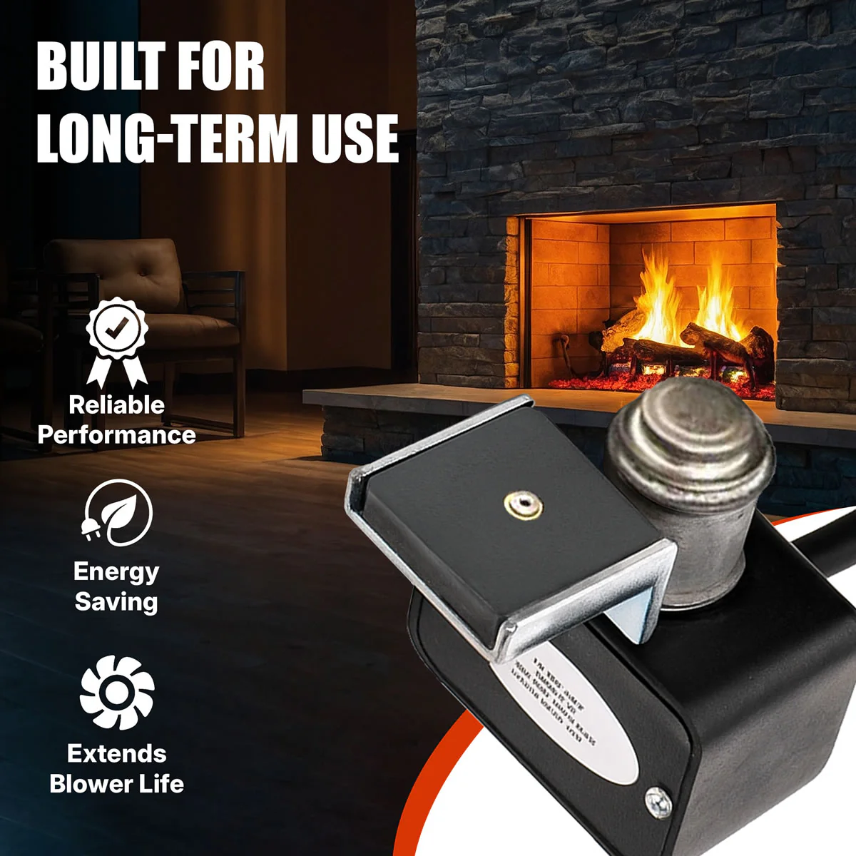 SS-1 Stovestat Wood Stove Blower Thermostat - Image 5
