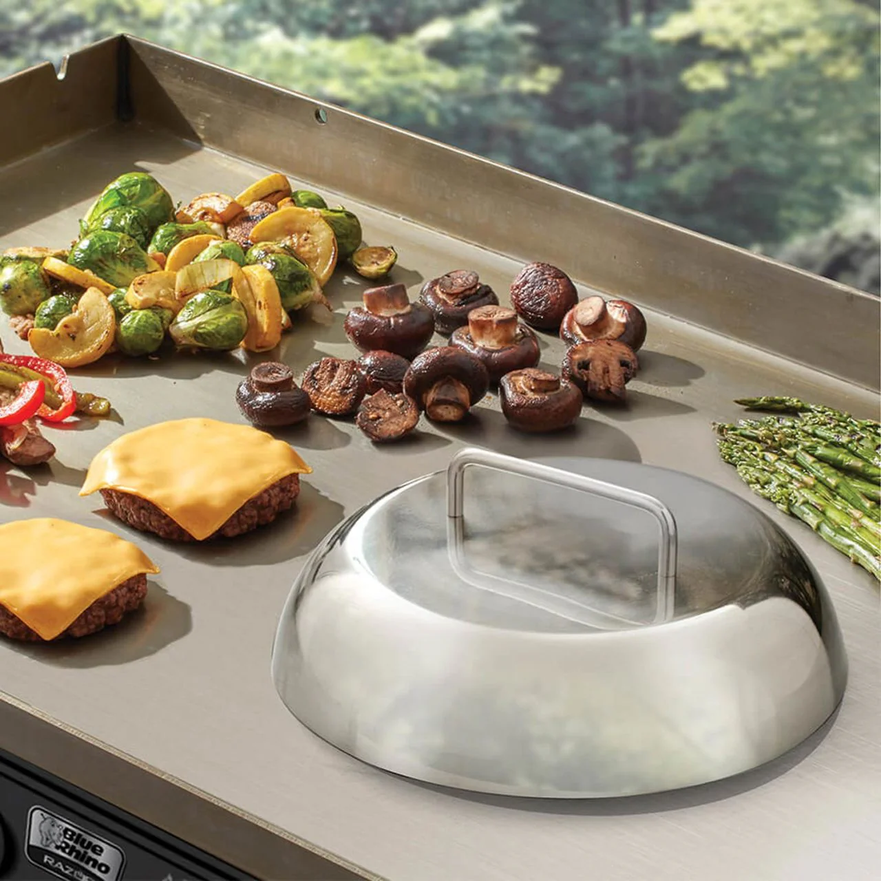 11" Stainless Steel Grill Melting Dome - Image 2