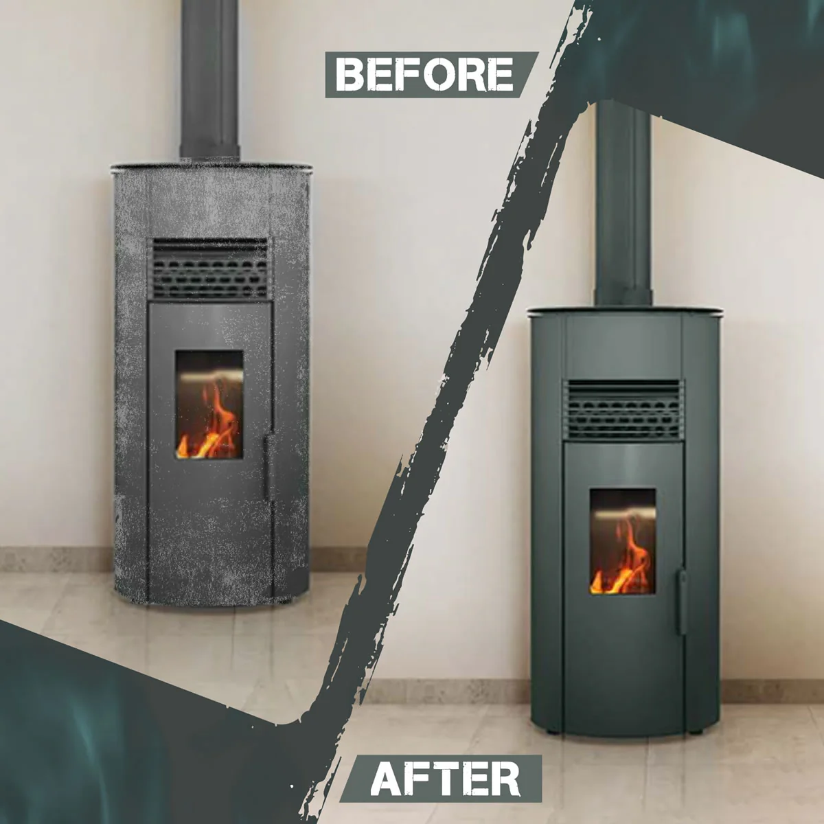 Stove Bright High Temp Paint - Charcoal -  8108 - Image 7