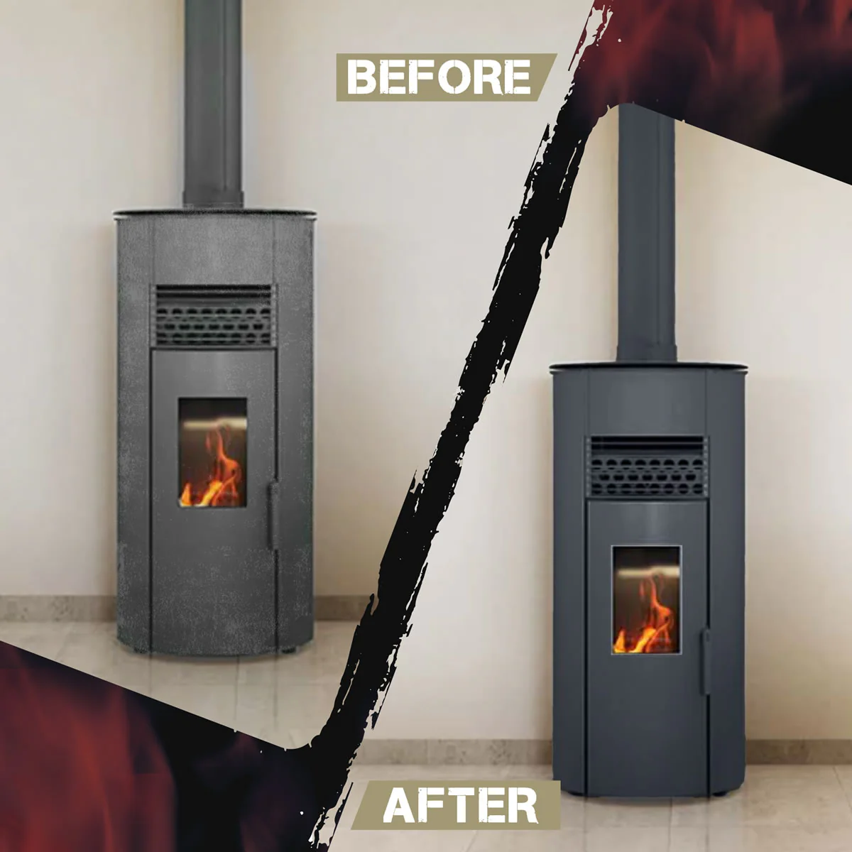 Stove Bright High Temp Paint - Goldenfire Brown - 8103 - Image 7