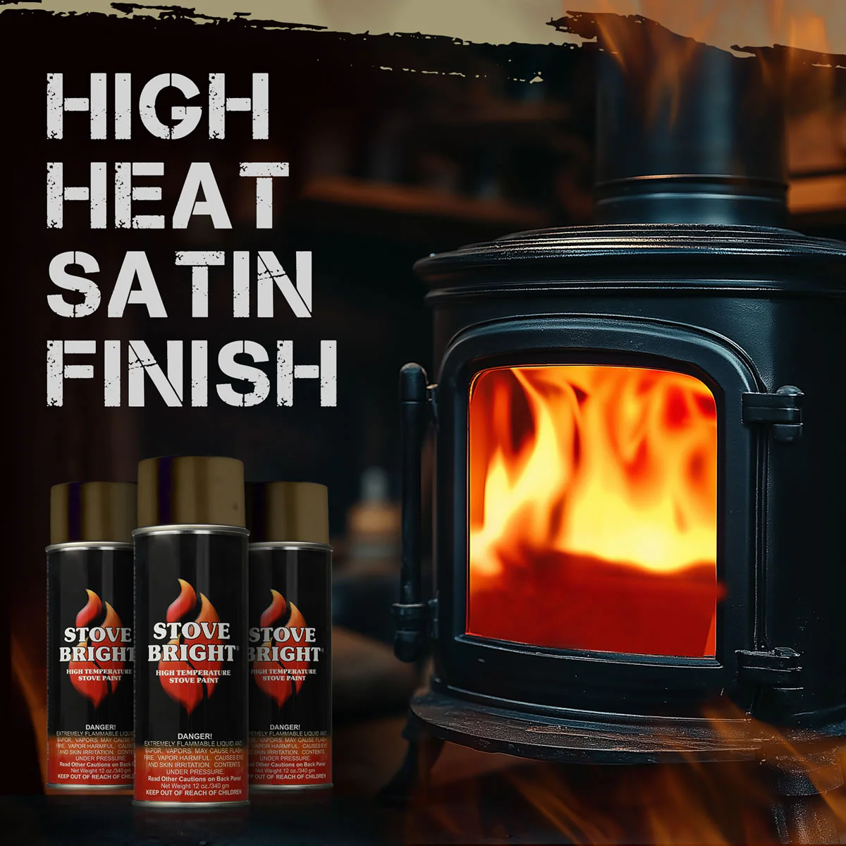 Stove Bright High Temp Paint - Honeyglo Brown - 8121 - Image 8