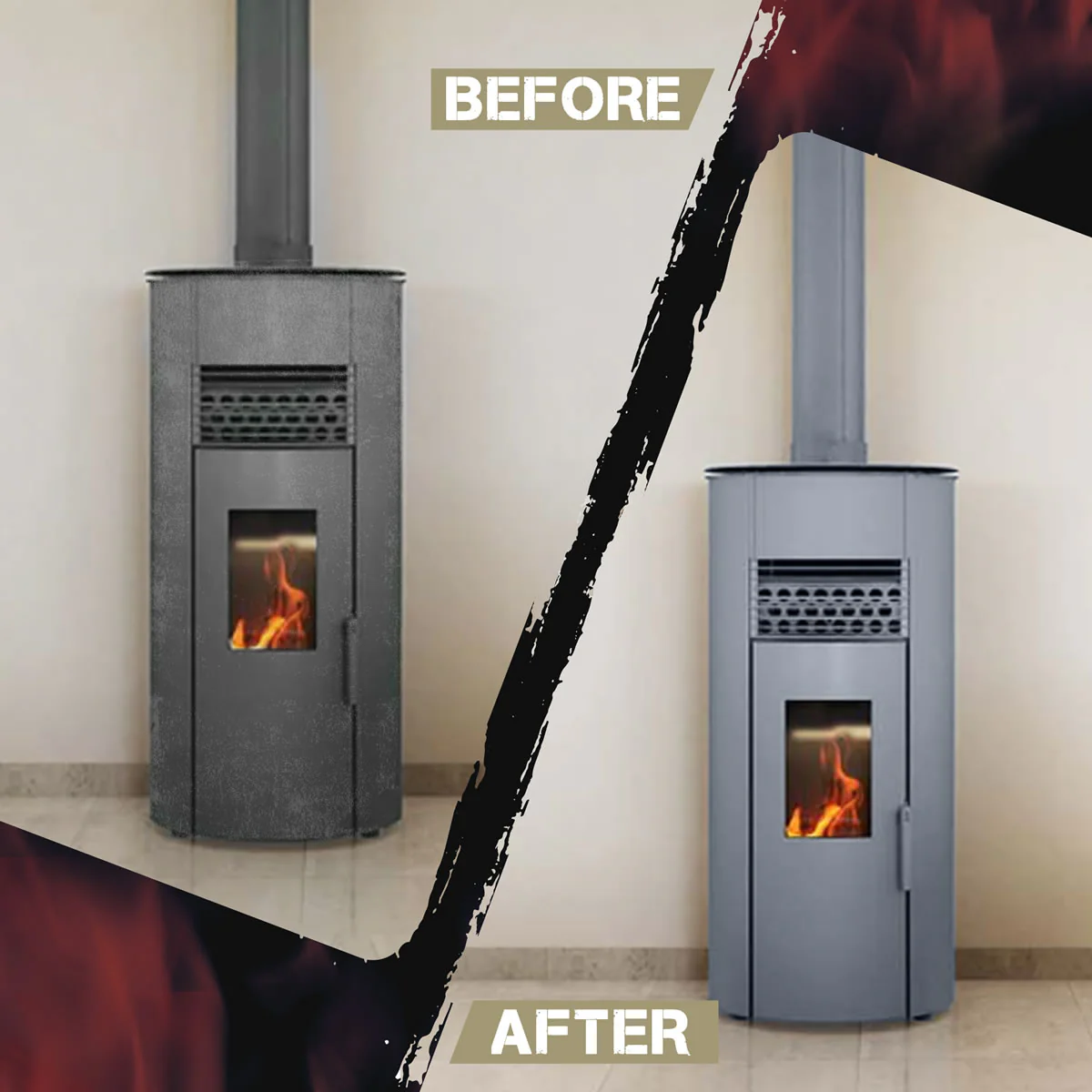 Stove Bright High Temp Paint - Metallic Gray - 8118 - Image 7