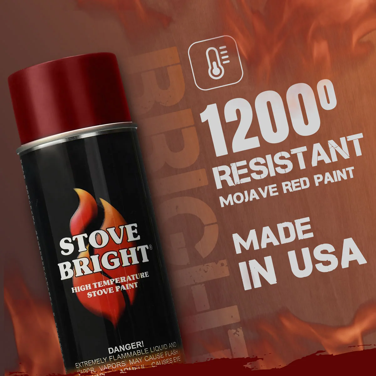 Stove Bright High Temp Paint - Mojave Red - 8138 - Image 3