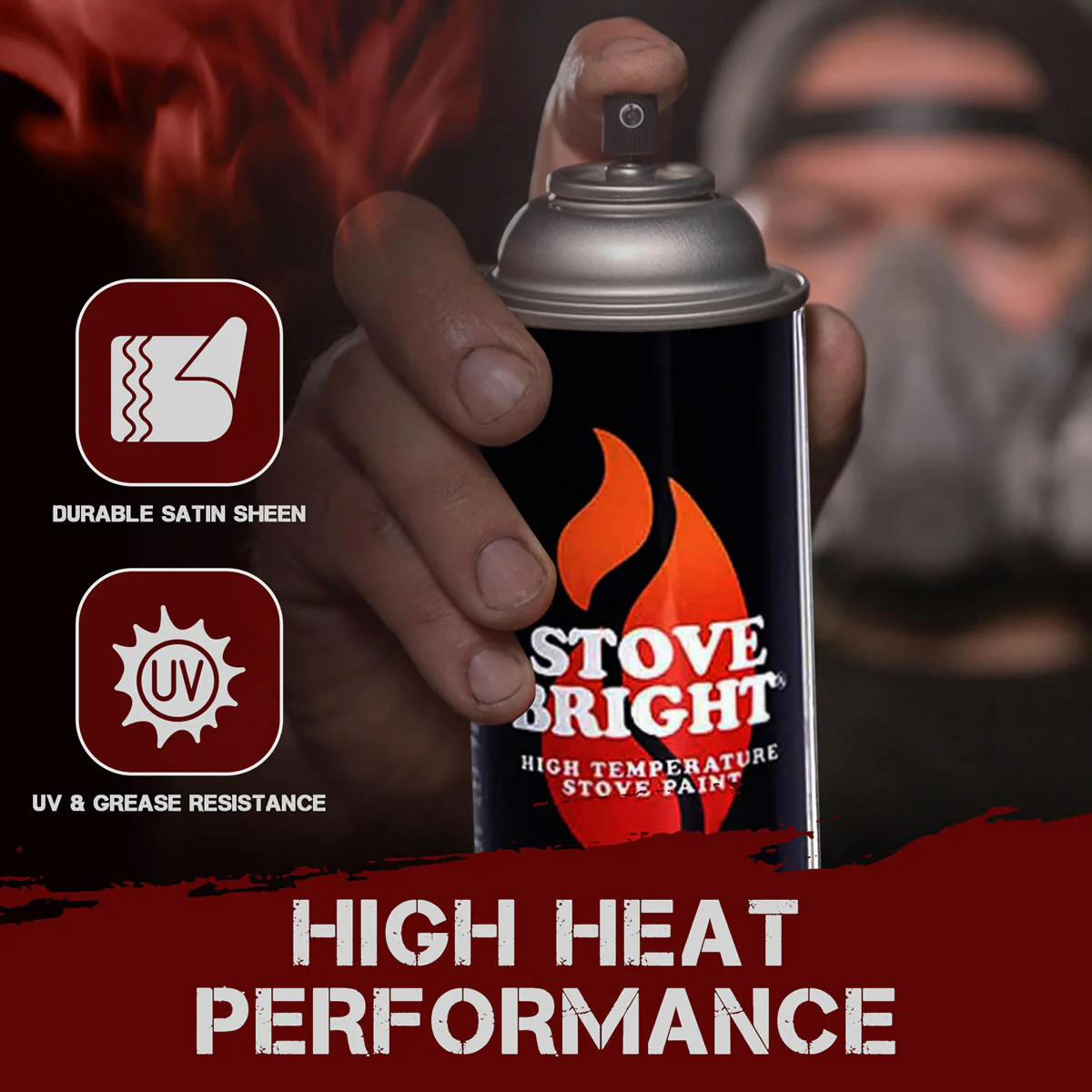 Stove Bright High Temp Paint - Mojave Red - 8138 - Image 5