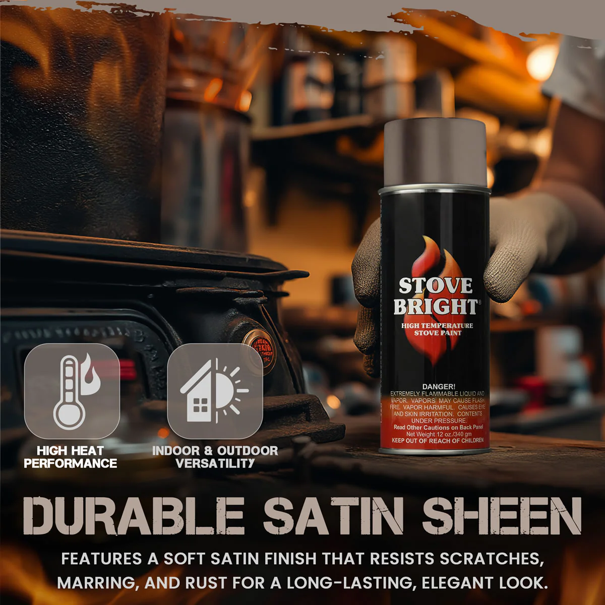 Stove Bright High Temp Paint - New Bronze - 8107 - Image 4