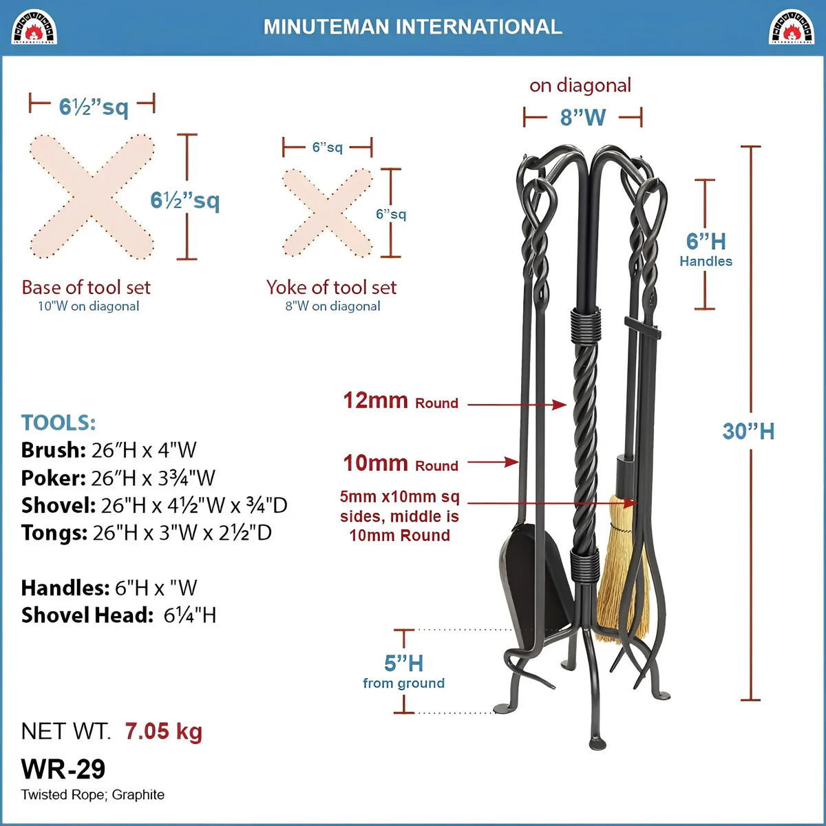 Twisted Rope Tool Set-Graphite - Image 4