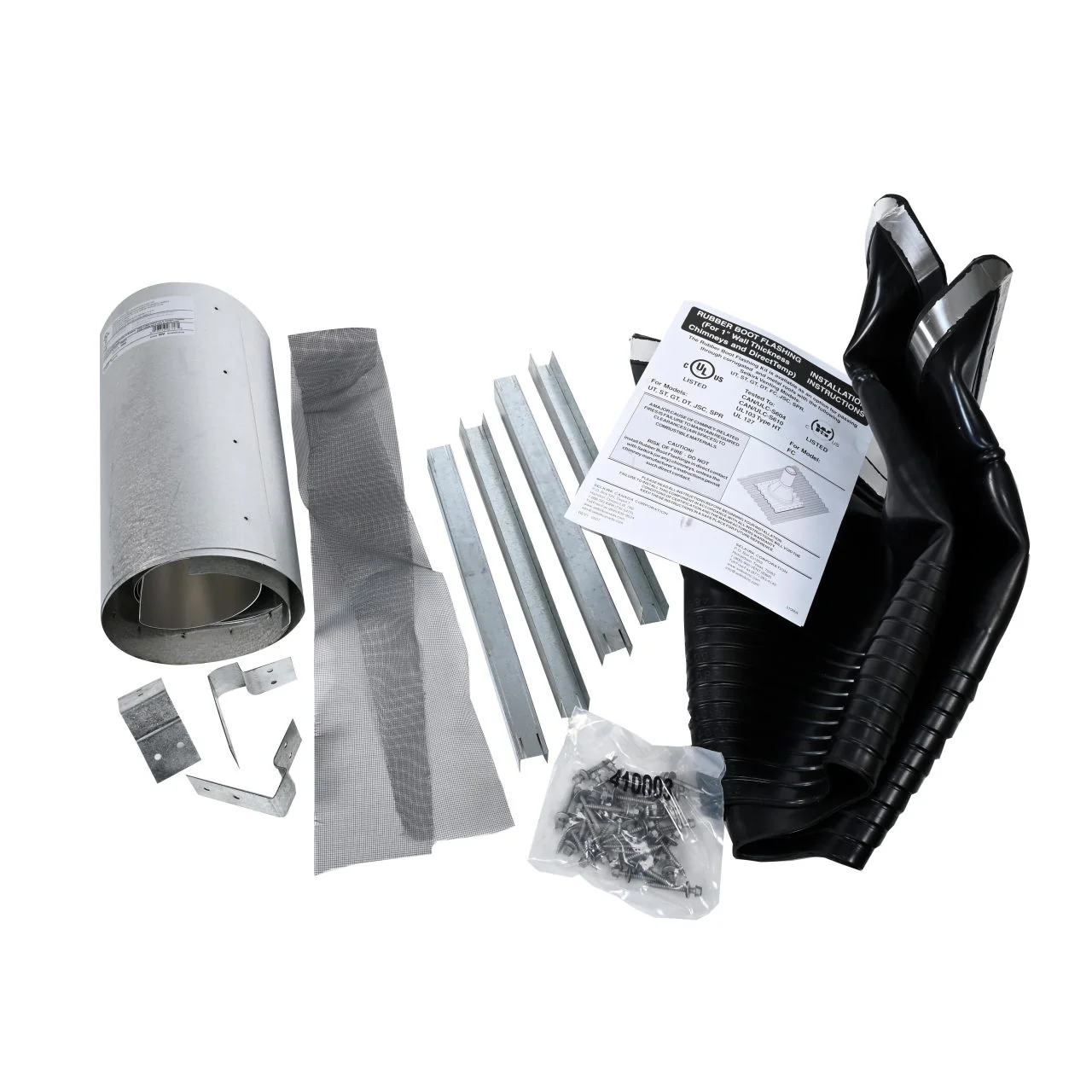 Universal Rubber Boot Flashing Kit for Raised Ridge Metal Roofs - 200275 - Image 3