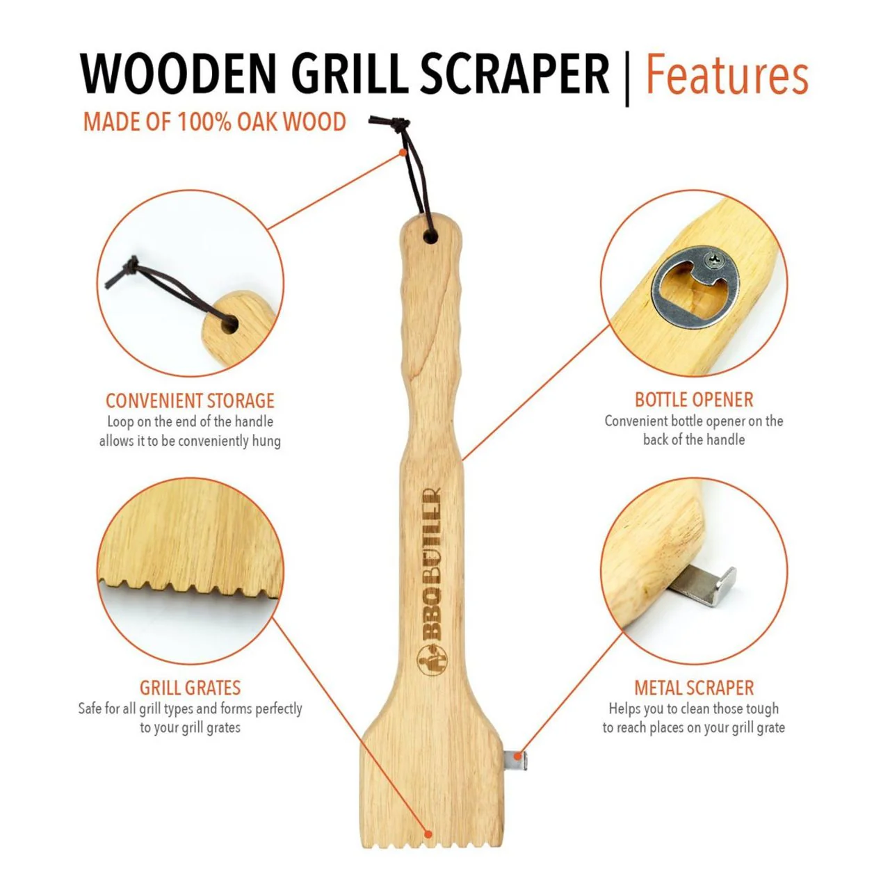 Wooden BBQ Scraper - Image 4