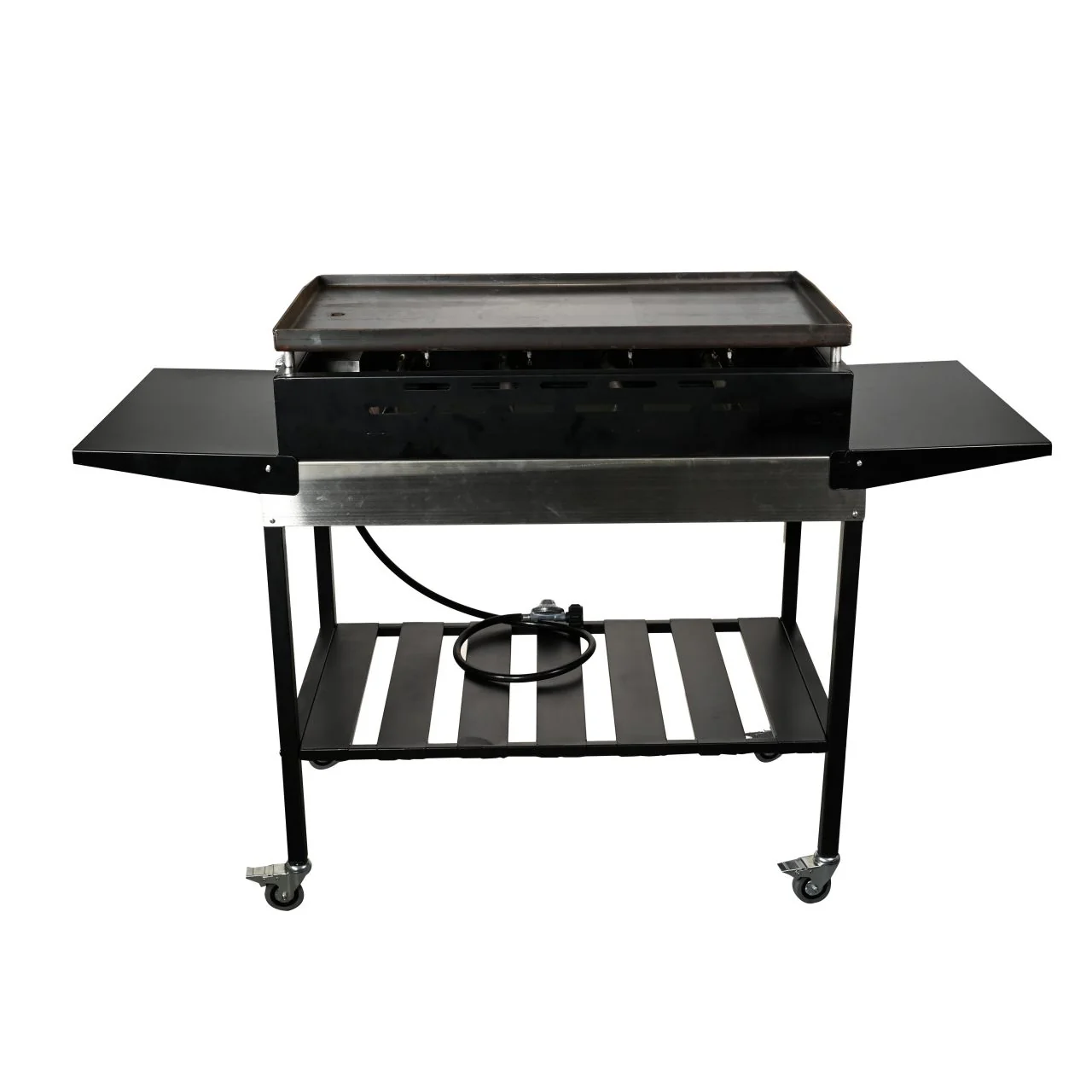 WoodEze 4-Burner Flat Top Griddle Gas Grill - Black and Stainless Steel - Image 12