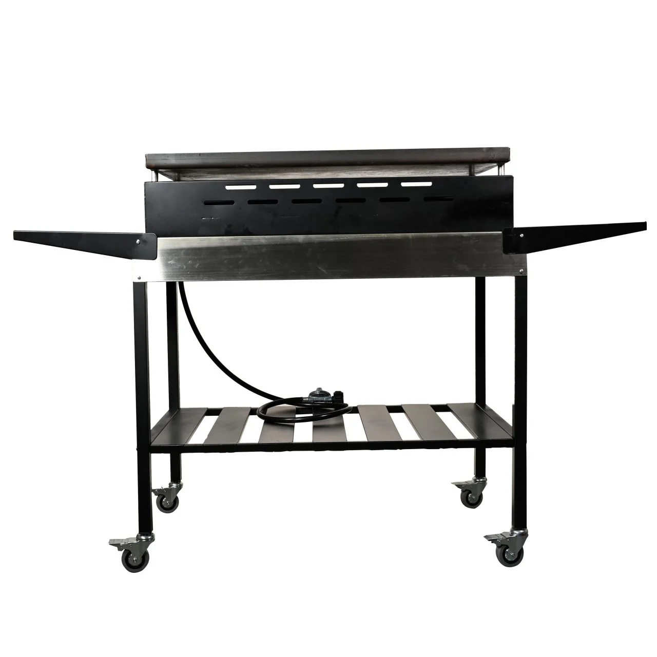 WoodEze 4-Burner Flat Top Griddle Gas Grill - Black and Stainless Steel - Image 13