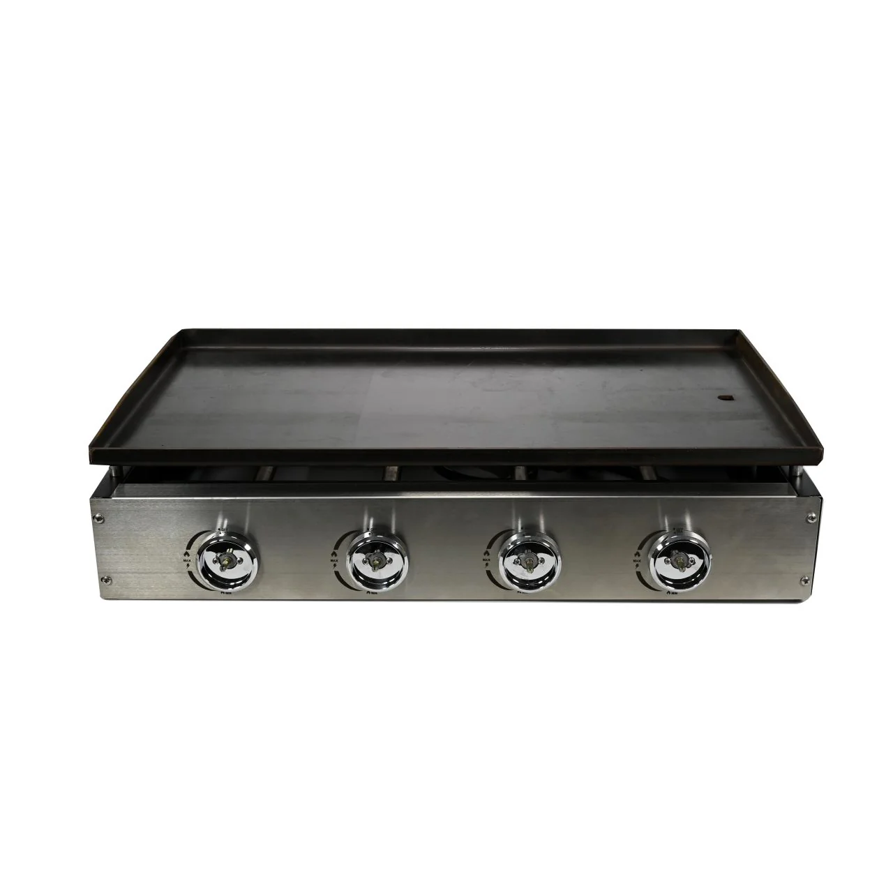 WoodEze 4-Burner Flat Top Griddle Gas Grill - Black and Stainless Steel - Image 28