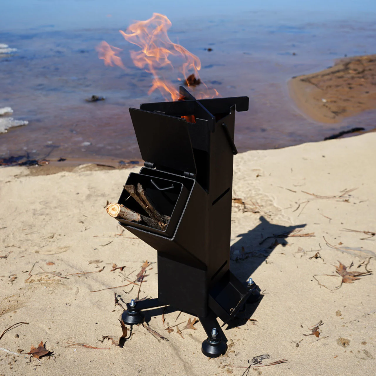 Woodeze Portable Small Black Rocket Stove - Image 9