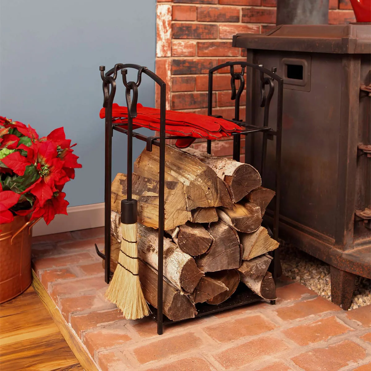 Wrought Iron Wood Holder - Image 3
